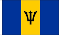 Barbados Hand Waving Flags